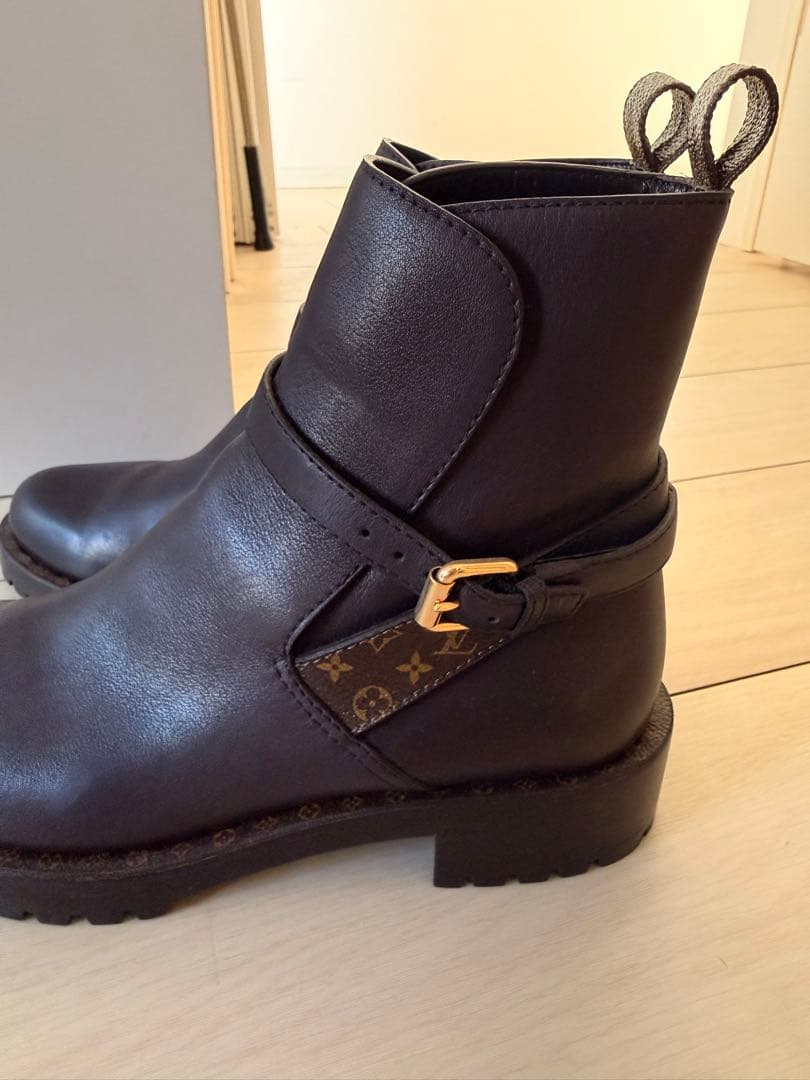 LVルイヴィトンロッキーラインアンクルブーツモノグラム美品