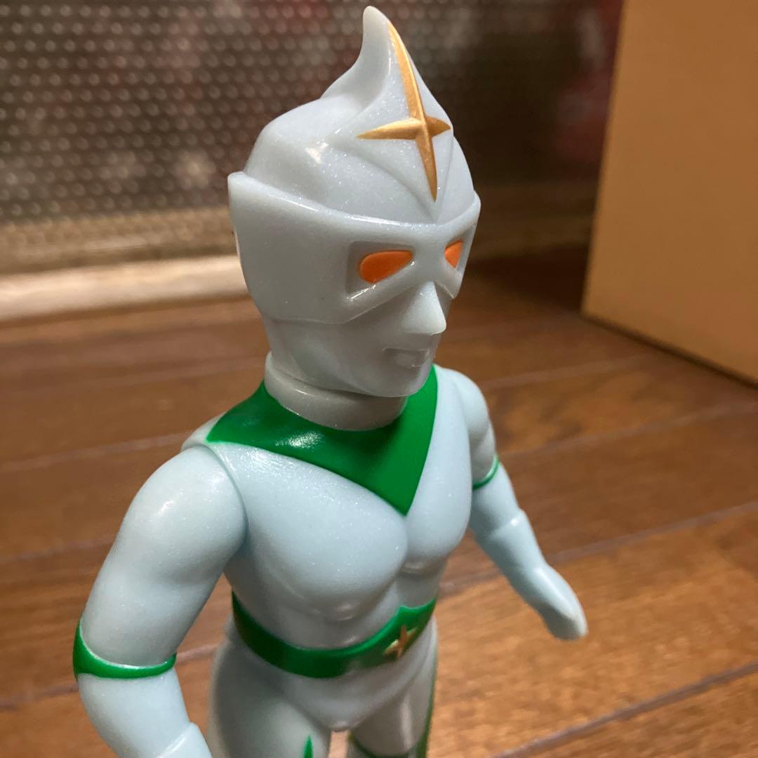 ソフビ ミラーマン ブルマァク 面替え 復刻版 面取れ - メルカリ