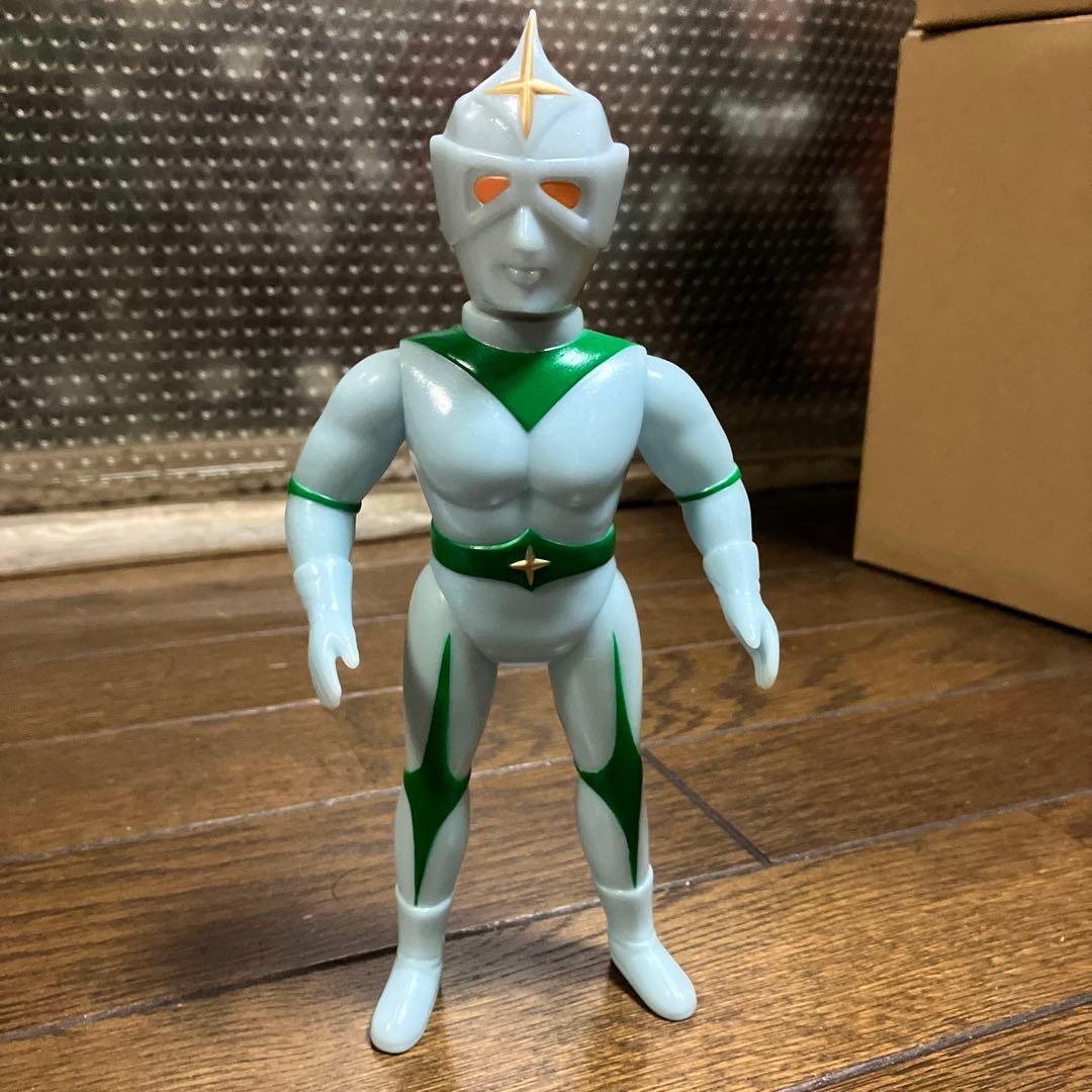 ソフビ ミラーマン ブルマァク 面替え 復刻版 面取れ - メルカリ