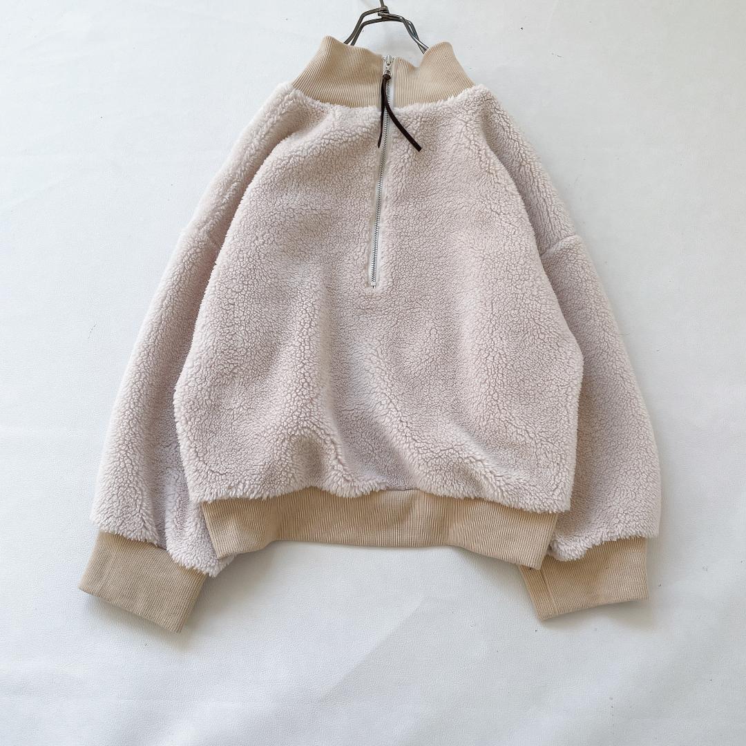 美品】ETRE TOKYO エトレトウキョウ ハーフジップ ボアスウェット