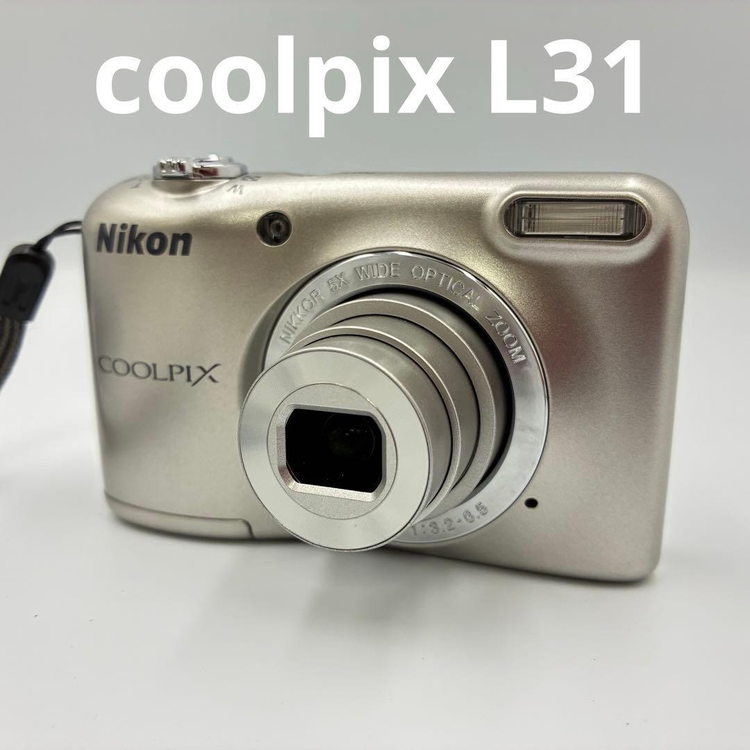 美品☆ ニコン NIKON COOLPIX L31 デジカメ コンデジ 単三電池 - メルカリ