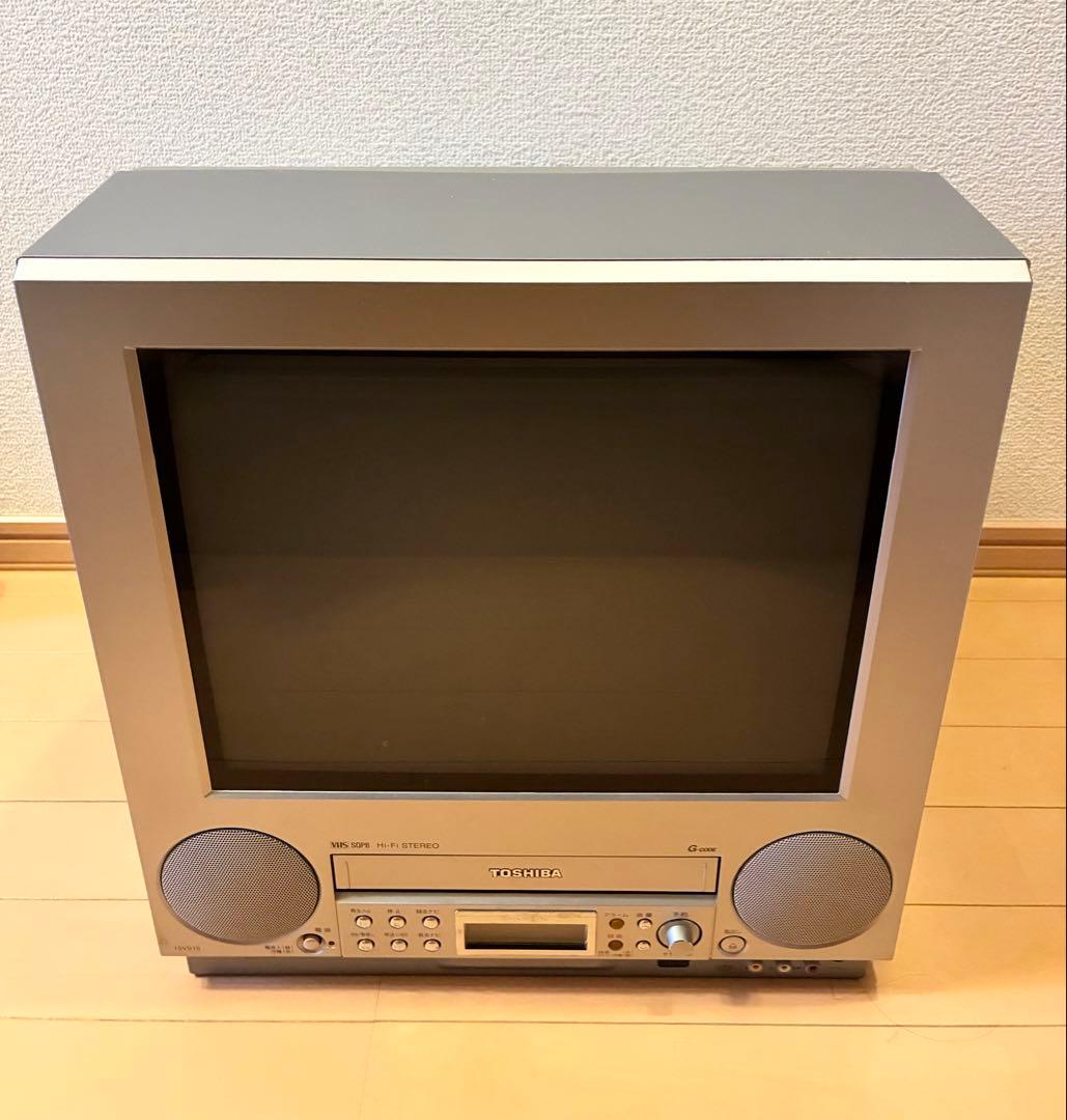 TOSHIBA 15インチ ブラウン管テレビ テレビデオ Yahoo!オークション - 1999年製・東芝【東芝テレビデオ・15インチ（15V