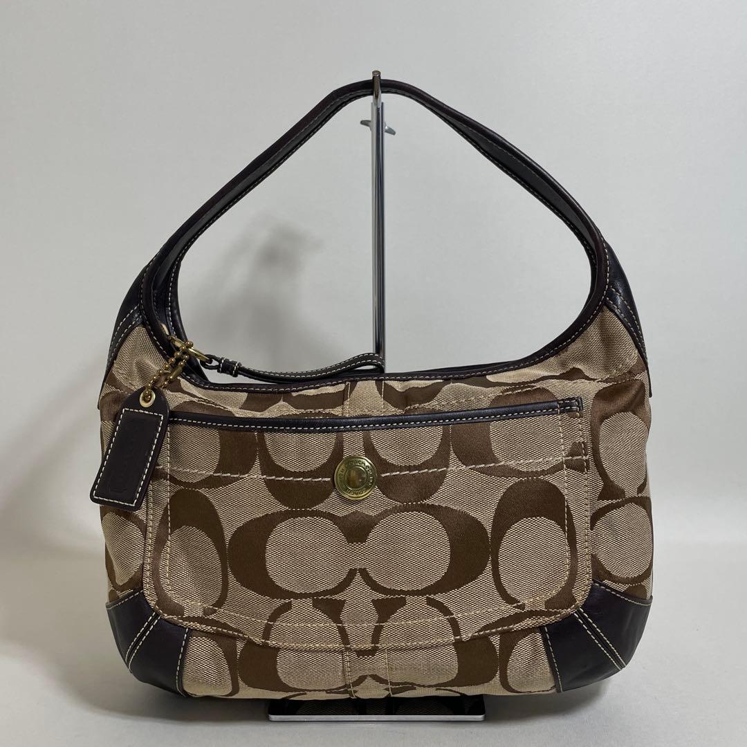 2511-305｜コーチ シグネチャー ハンドバッグ ダークブラウン コーチ シグネチャー2WAYハンドバッグ COACH | 京都通販ミセスの