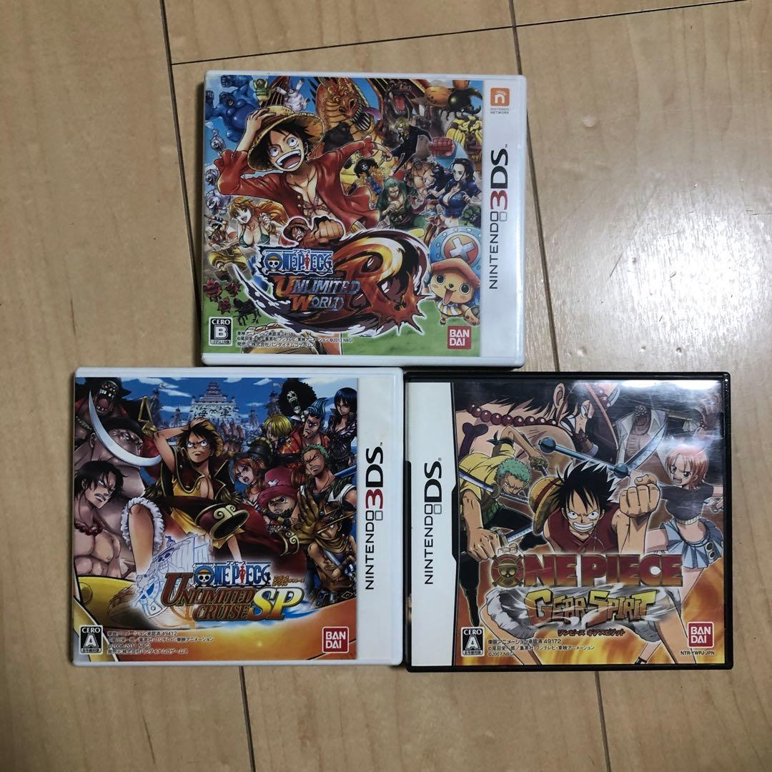 ワンピース 3ds ds ソフト3点セット - メルカリ