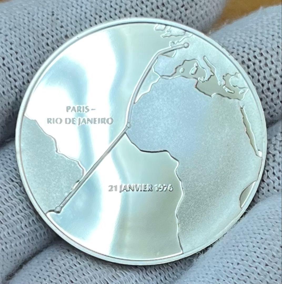 コンコルド就航特別記念 純銀メダル(silver925) エールフランス - メルカリ