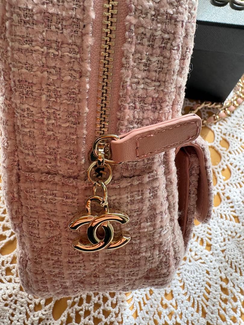 CHANEL ピンクツイード リュック ノベルティ - メルカリ