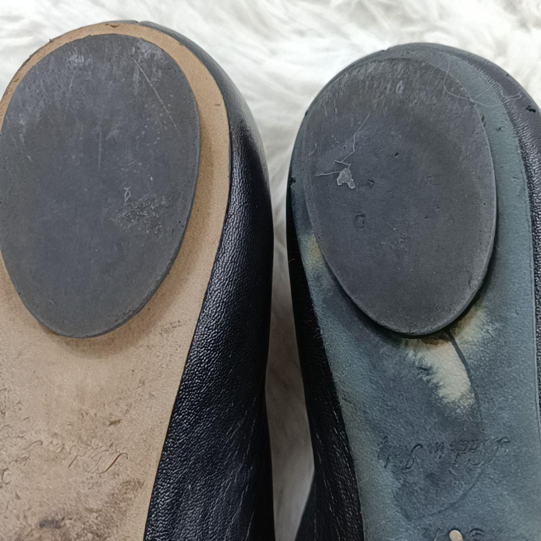 希少✨ルイヴィトン フラットシューズ モノグラム リボン ブラック 23.5cm