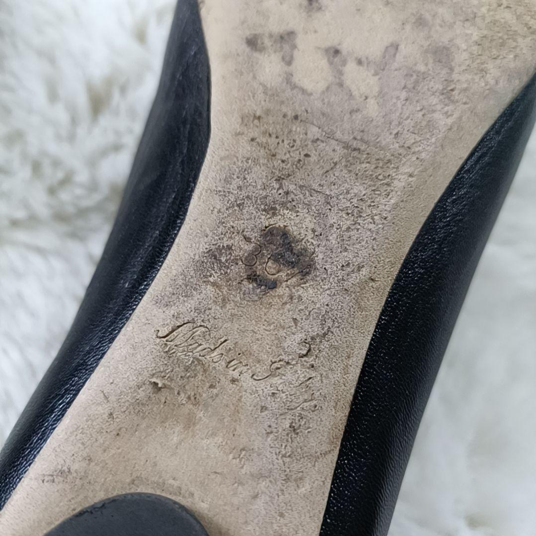 希少✨ルイヴィトン フラットシューズ モノグラム リボン ブラック 23.5cm