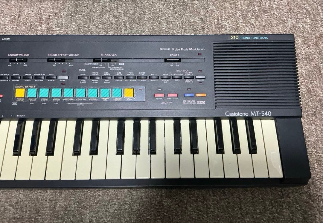 Casio MT-540☆珍品シンセ☆環境音BGM機能付き☆訳あり品 - メルカリ