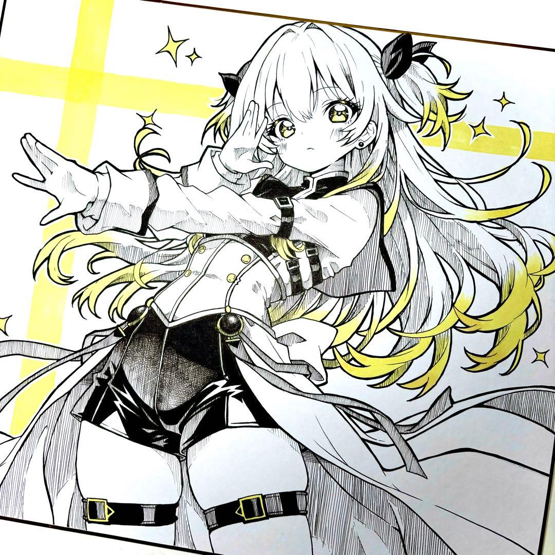 け*ろ様 オリジナル手描きイラスト アナログ　大色紙 mqdefault.jpg