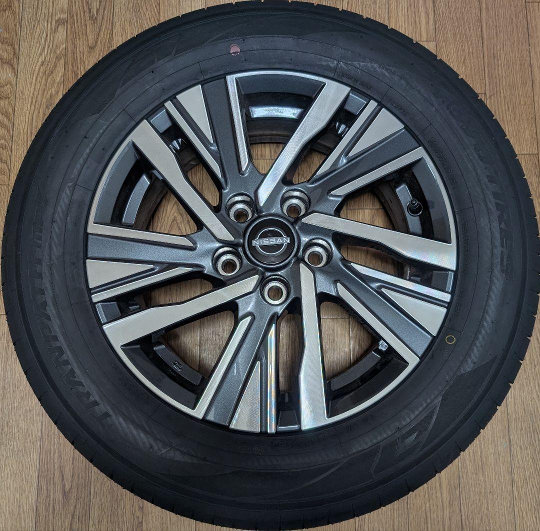 セレナc28新車外し16インチ スパイラルデザインホイール 4個セット 新車外し】ニッサン C28 セレナ 純正 16in 6J +45 PCD114.3 ダンロップ