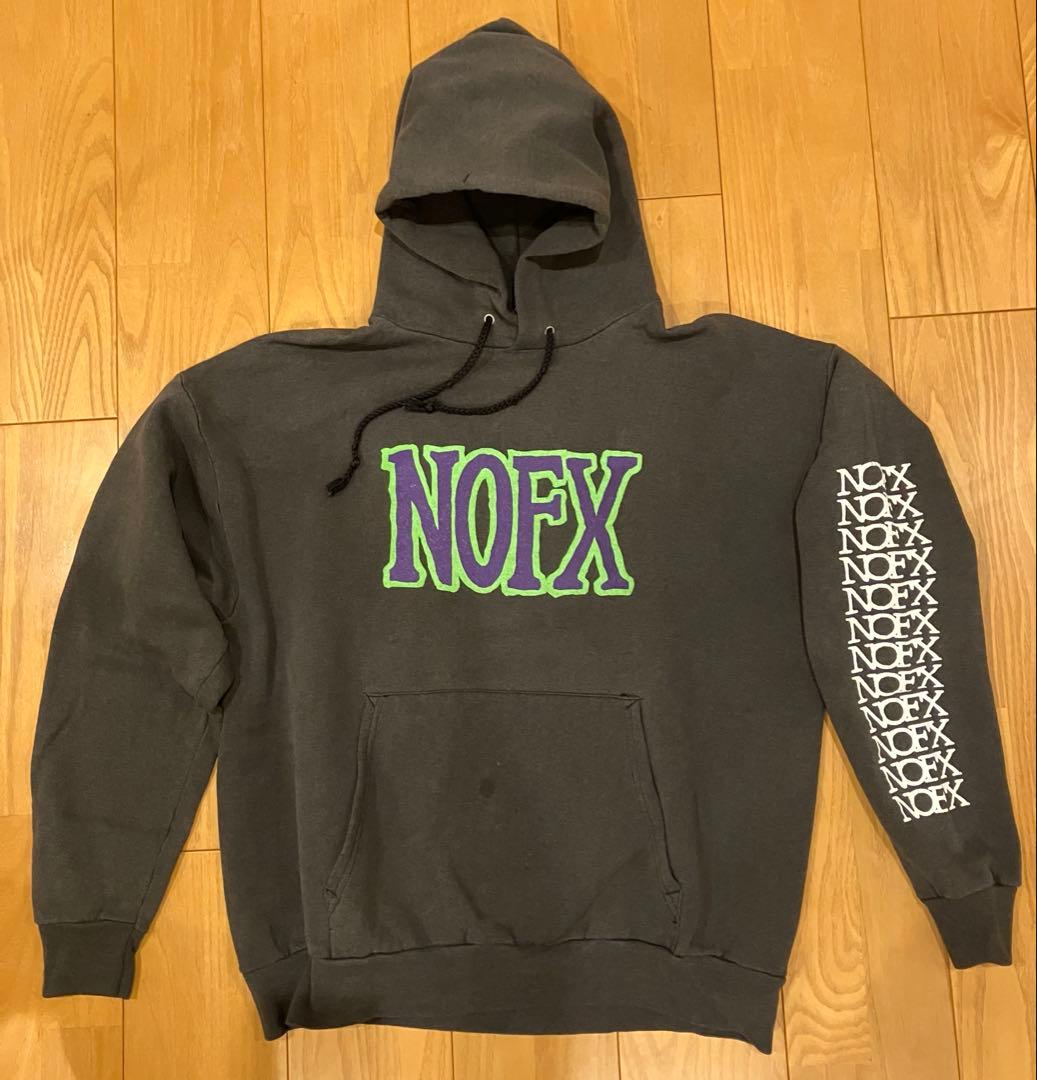 NOFX パーカー サイズXL ポケットシミ有り ノーエフエックス