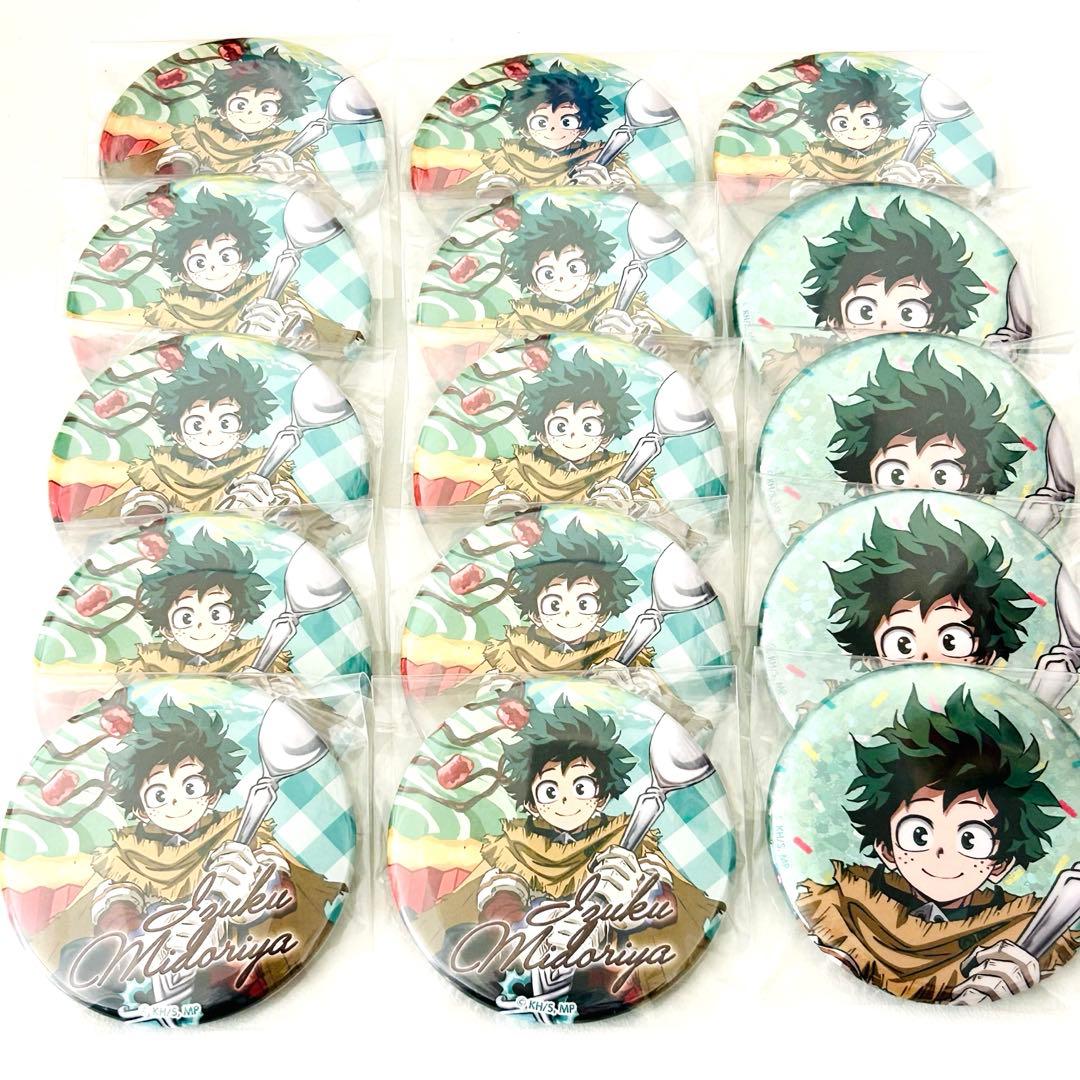 僕のヒーローアカデミア オープンスクール 缶バッジ カップケーキ 緑谷