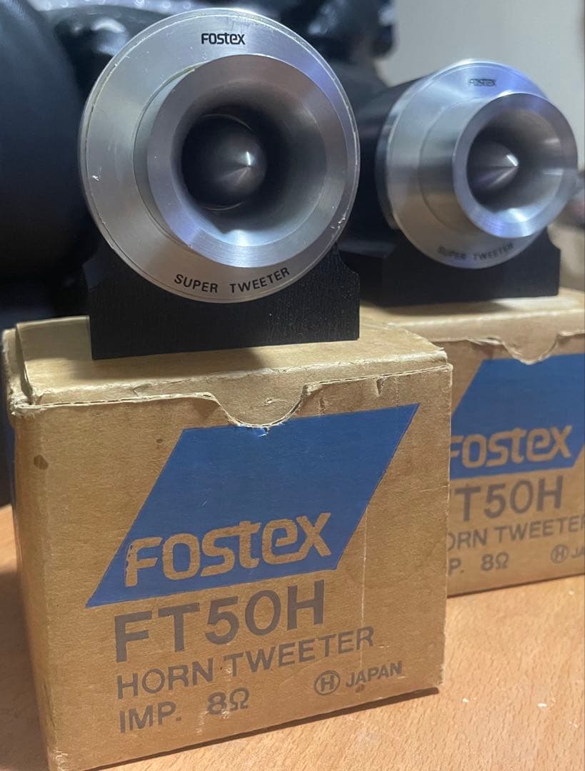 FOSTEX FT50H ペア Yahoo!オークション - FOSTEX FT50H ホーン型 ツイーターペア フォス