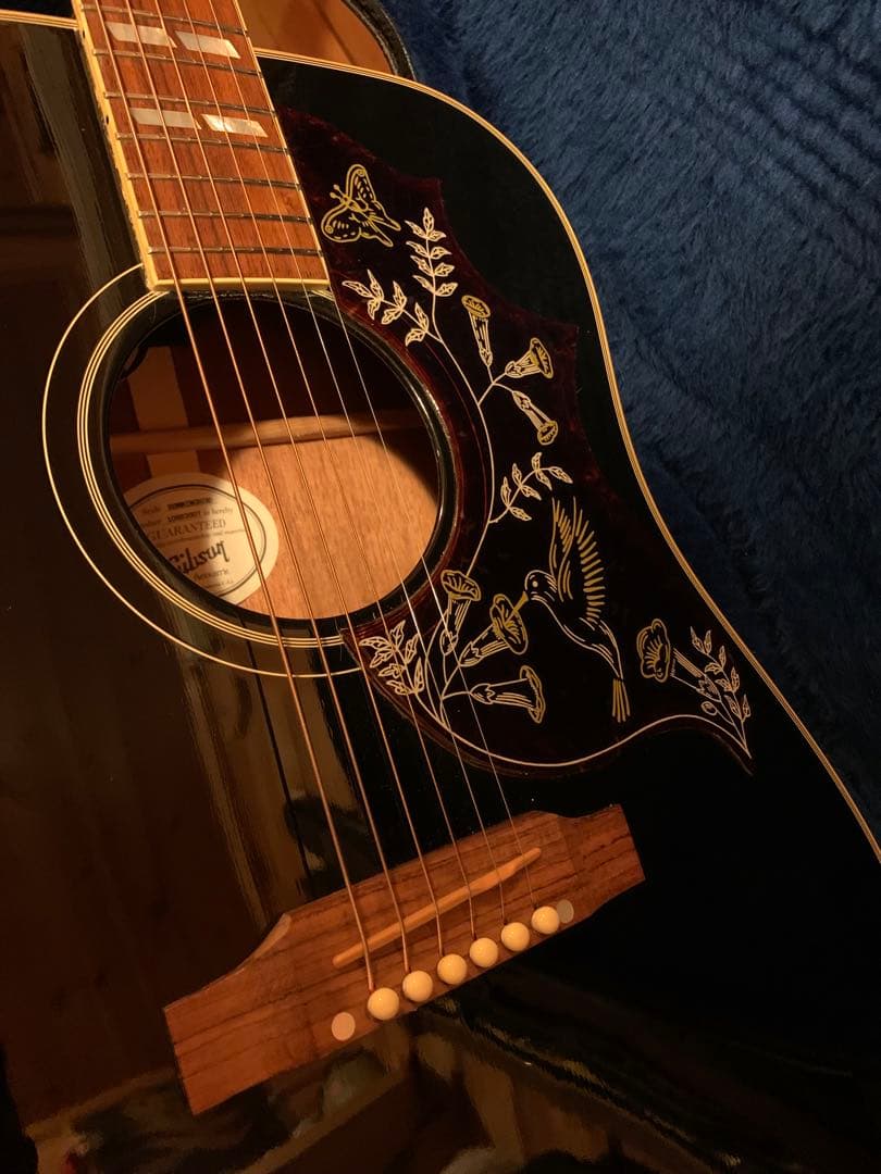 Gibson Hummingbird ebony Black 2012年製 2012 Gibson Hummingbird in Ebony Black Finish! Dreadnought