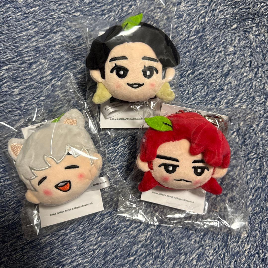 Mrs. GREEN APPLE ソウルコン ぬいぐるみ プラッシュキーリング Mrs GreenApple MGA ミセス ソウルコン ぬいぐるみ プラッシュ