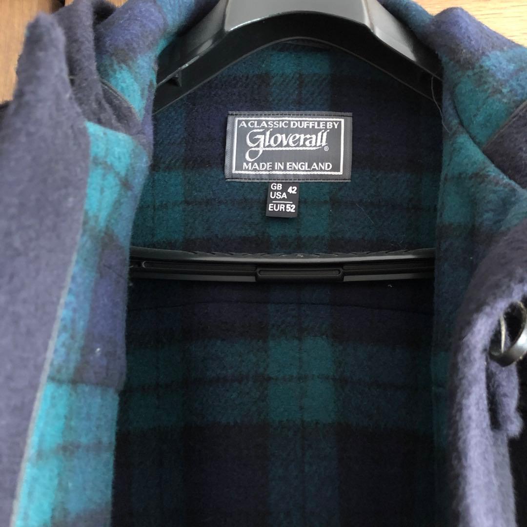 グローバーオールモリスダッフルコートネイビーブラックウォッチ