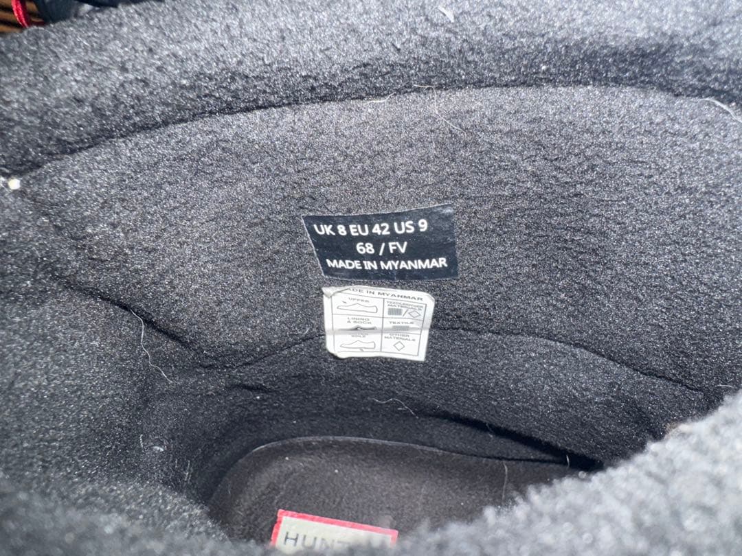 HUNTER ハンター スノーブーツ ショートブーツ　UK8 (26.5cm)