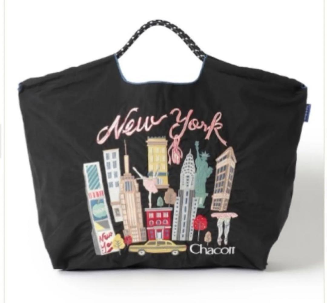 チャコット ボールアンドチェーン ニューヨーク柄 ブラック L新品 正規