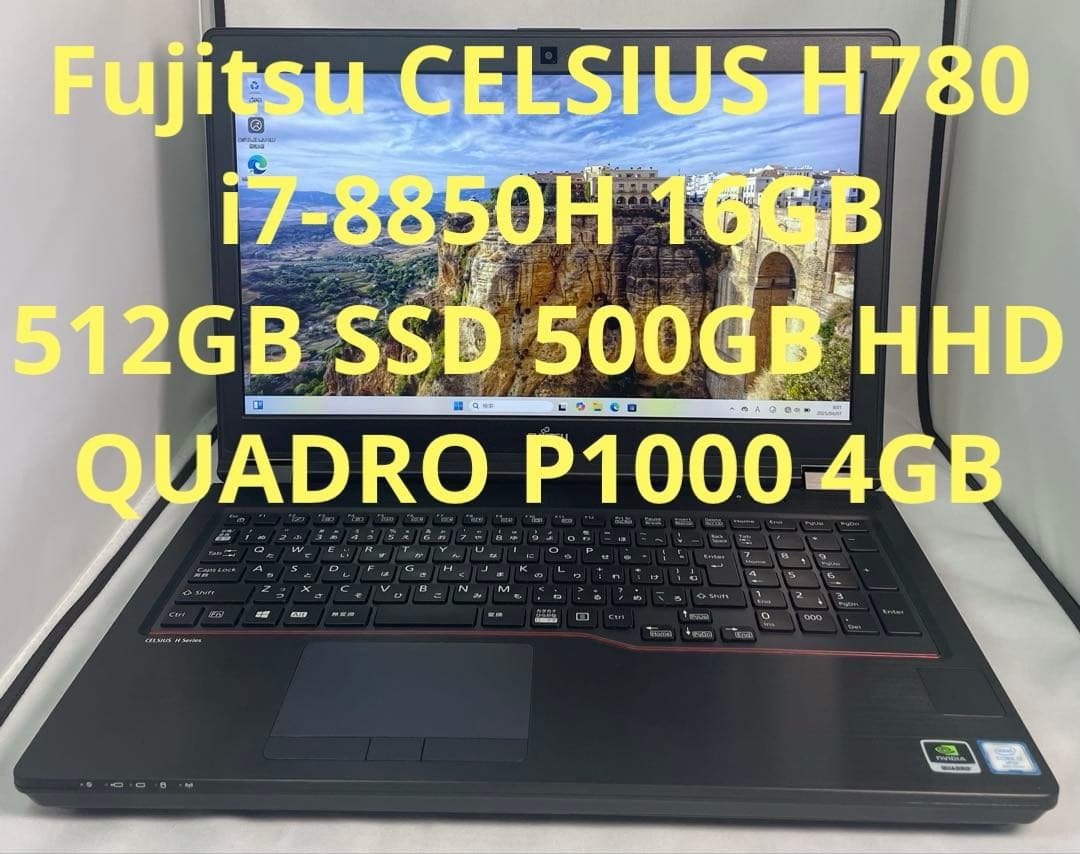 その他ノートPC本体 Fujitsu CELSIUS H780 i7-8850H P1000 4GB Fujitsu Celsius H780 (i7-8850H, P2000, FHD) Workstation Review