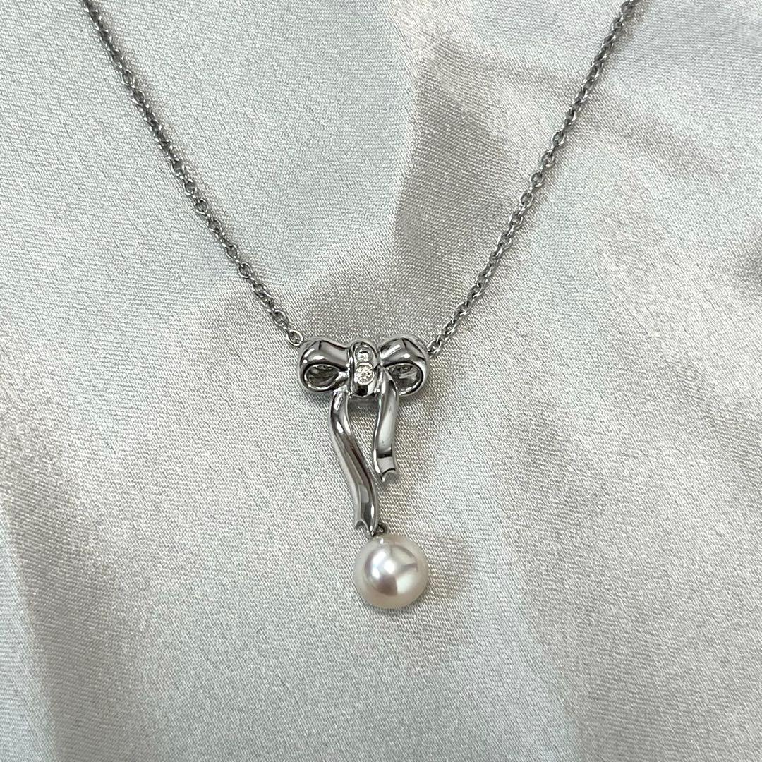 美品 TASAKI パールネックレス アコヤ真珠 本真珠 SILVER 田崎真珠