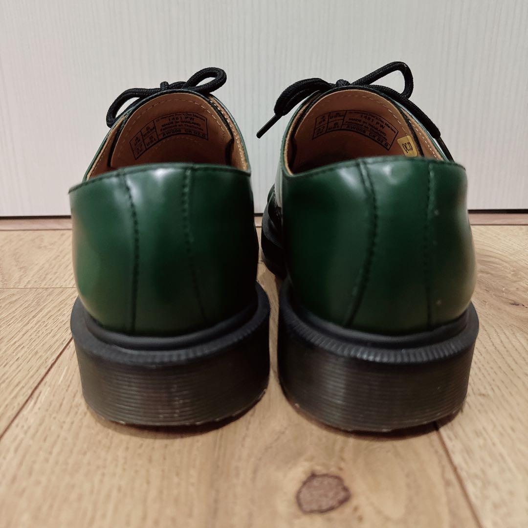 Dr. Martens 1461 3ホールシューズ ローファー グリーン UK4