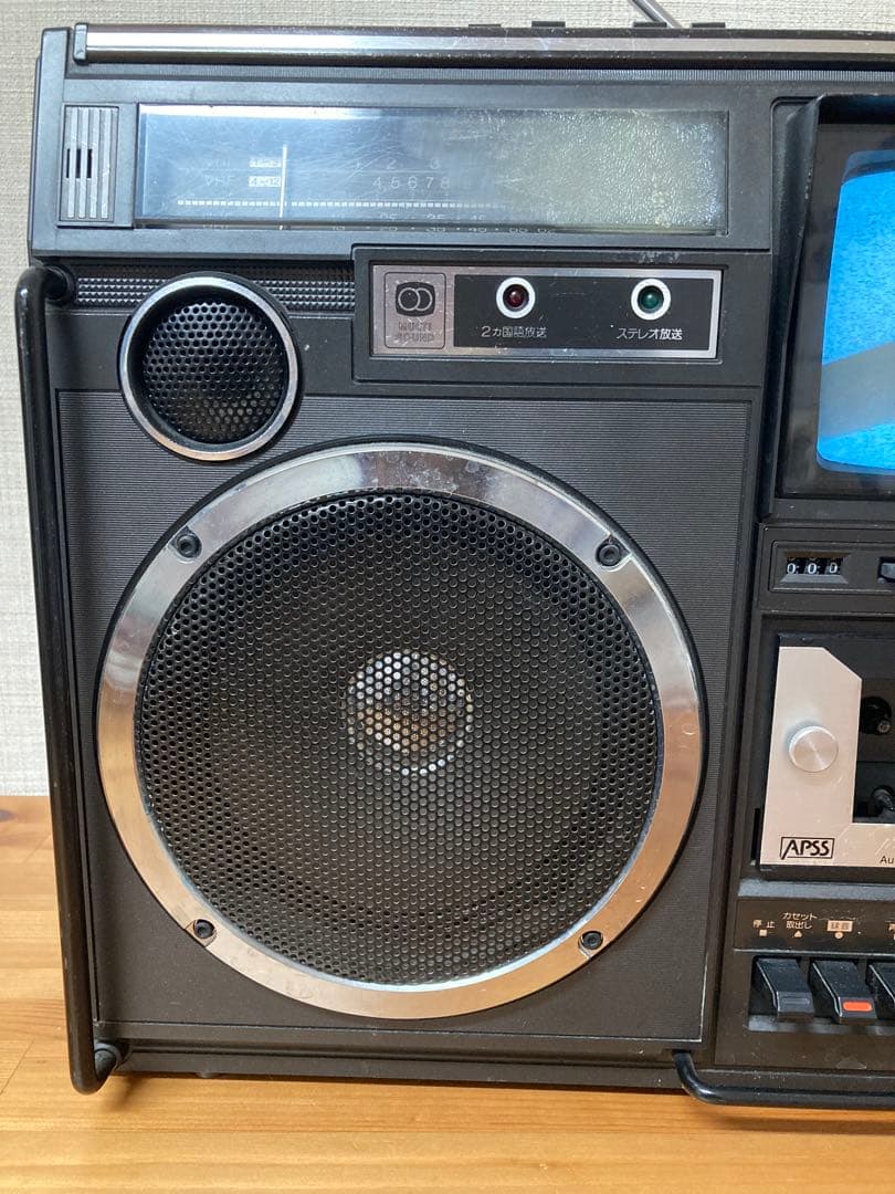 SHARP 5P-R2U ラジカセ ラジオ カセット テレビ 昭和レトロ - メルカリ