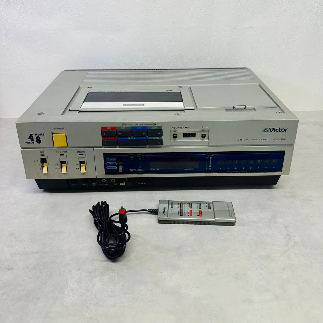 ジャンク Victor ビクター ビデオデッキ HR-7500 - メルカリ