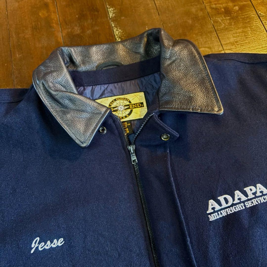 カナダ製！！【NORTH END ノースエンド】ウールレザースタジャン ビッグ