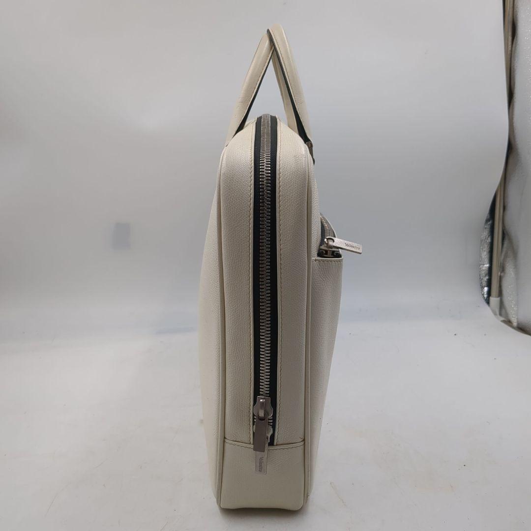 大人気✨️ ダブルハンドル ブリーフケース A4 白 アイボリー ビジネス