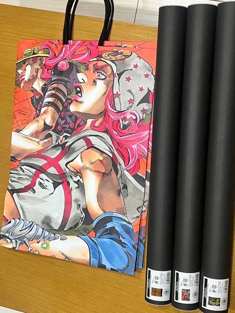 ジョジョキャラバン ポスター 3種コンプ＋ショッパー ジョジョキャラバン B2ポスター3種&ショッパー - メルカリ
