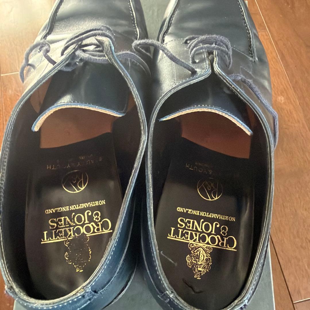 Crockett & Jones Moreton 7½ E ネイビー - メルカリ