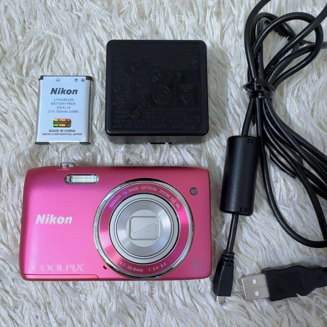 実写美【動作確認済】Nikon COOLPIX S3500 ピンク Amazon.com : Nikon COOLPIX S3500 20.1 MP Digital Camera with 7x