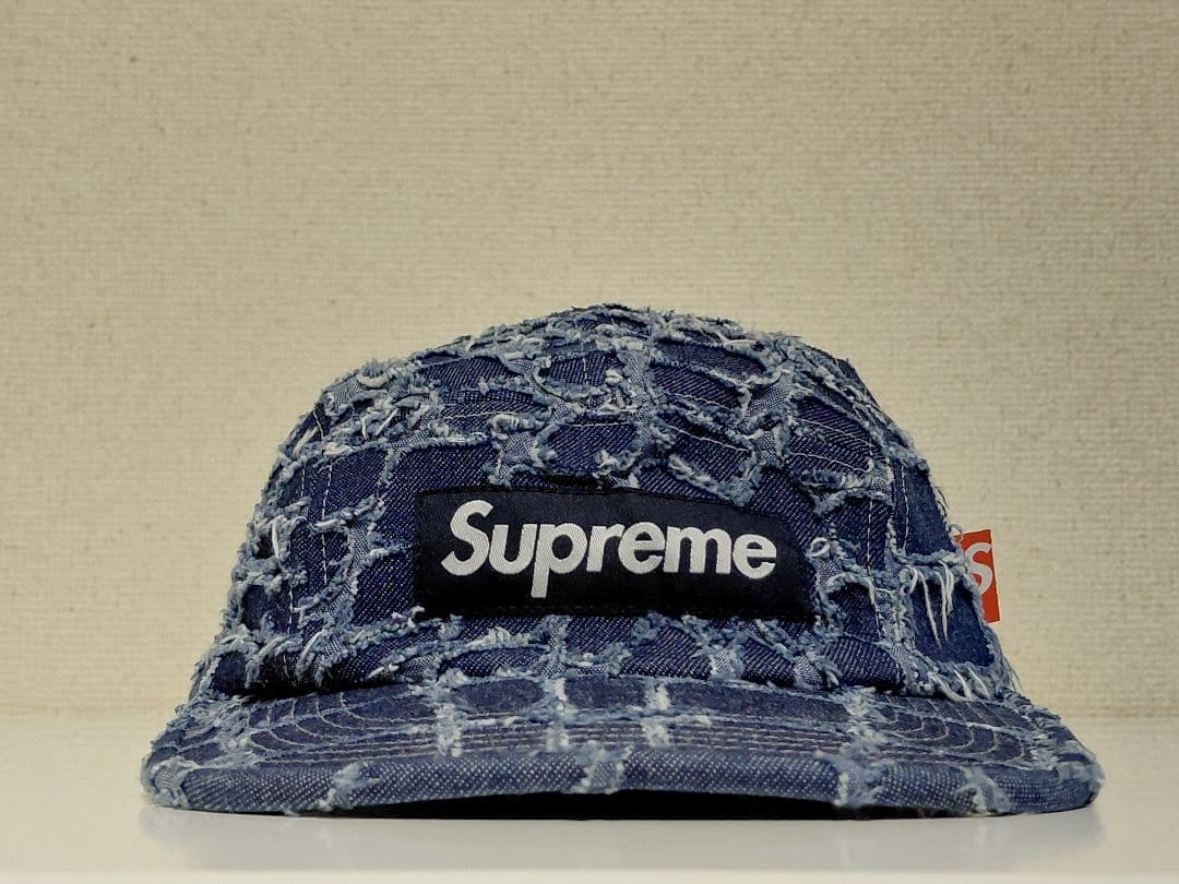 極美品　Supreme　Croc　Denim　Camp　Cap　\"Indigo\"