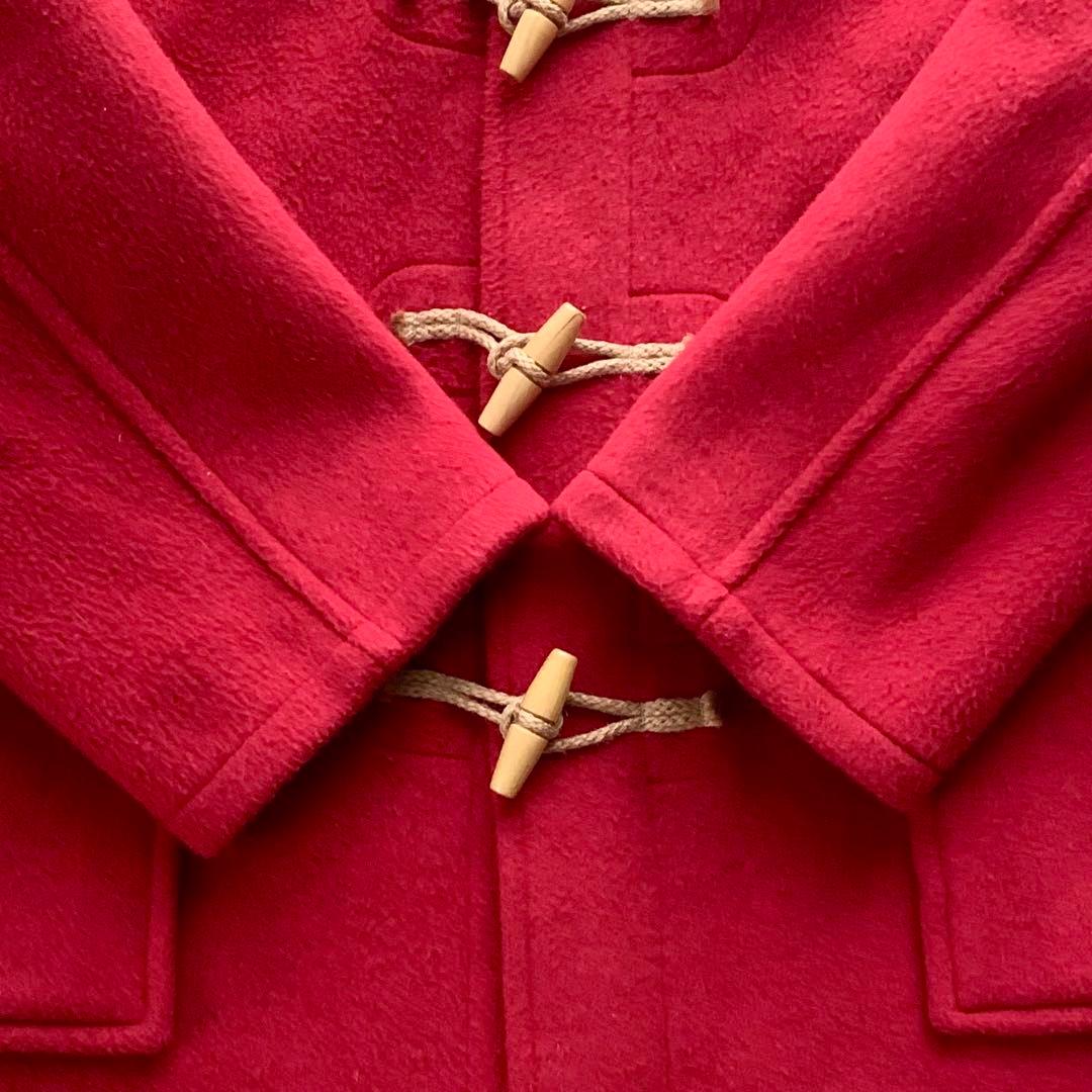 極美品 3L】MONTGOMERY Tibbett ダッフルコート 英国製 赤