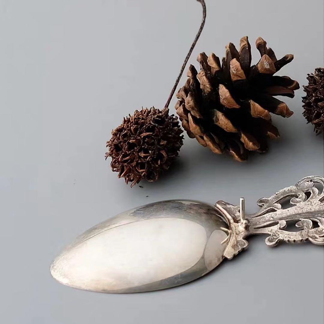 イタリア製 アンティーク純銀ティースプーン、1900年前後 - メルカリ