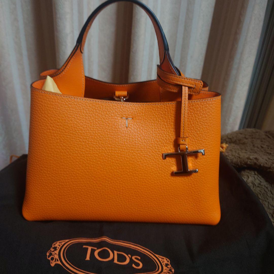 自宅保管 TOD'S ロンハーマン Apa Sacca マイクロバッグ オレンジ