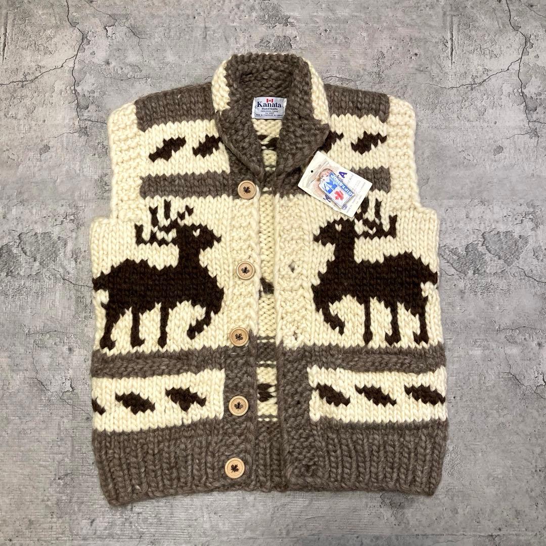 デッドストック】KANATA カナタ カウチンニットベスト - メルカリ