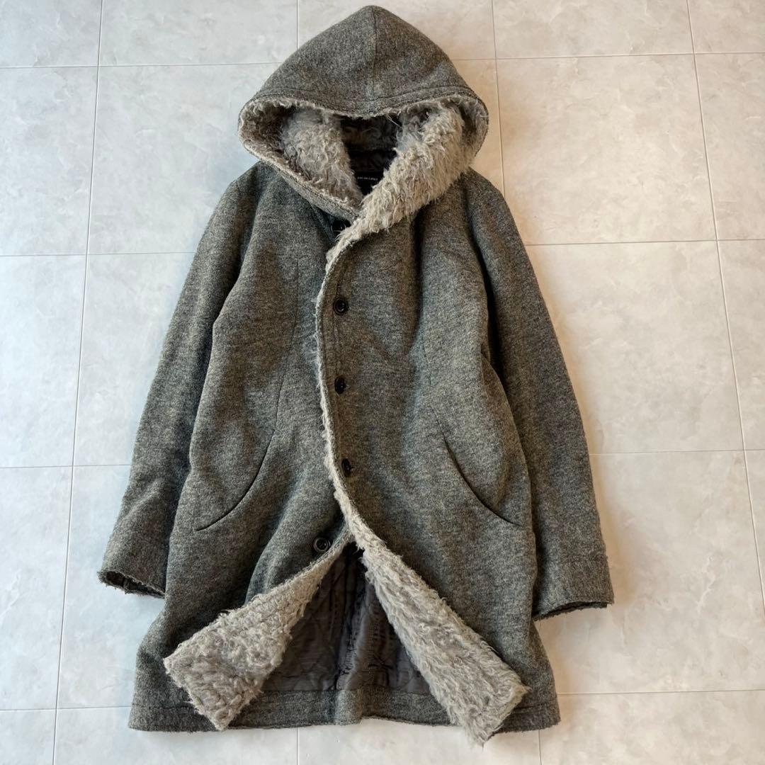 pas de calais 美品 ウールフードコート グレー 38 ウールフードコート – FACE SANS FARD