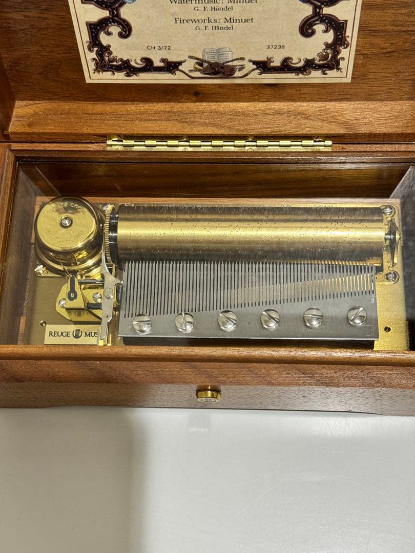 リュージュ72弁ヘンデル 水辺の音楽 アラホーンパイプ メヌエット 王宮