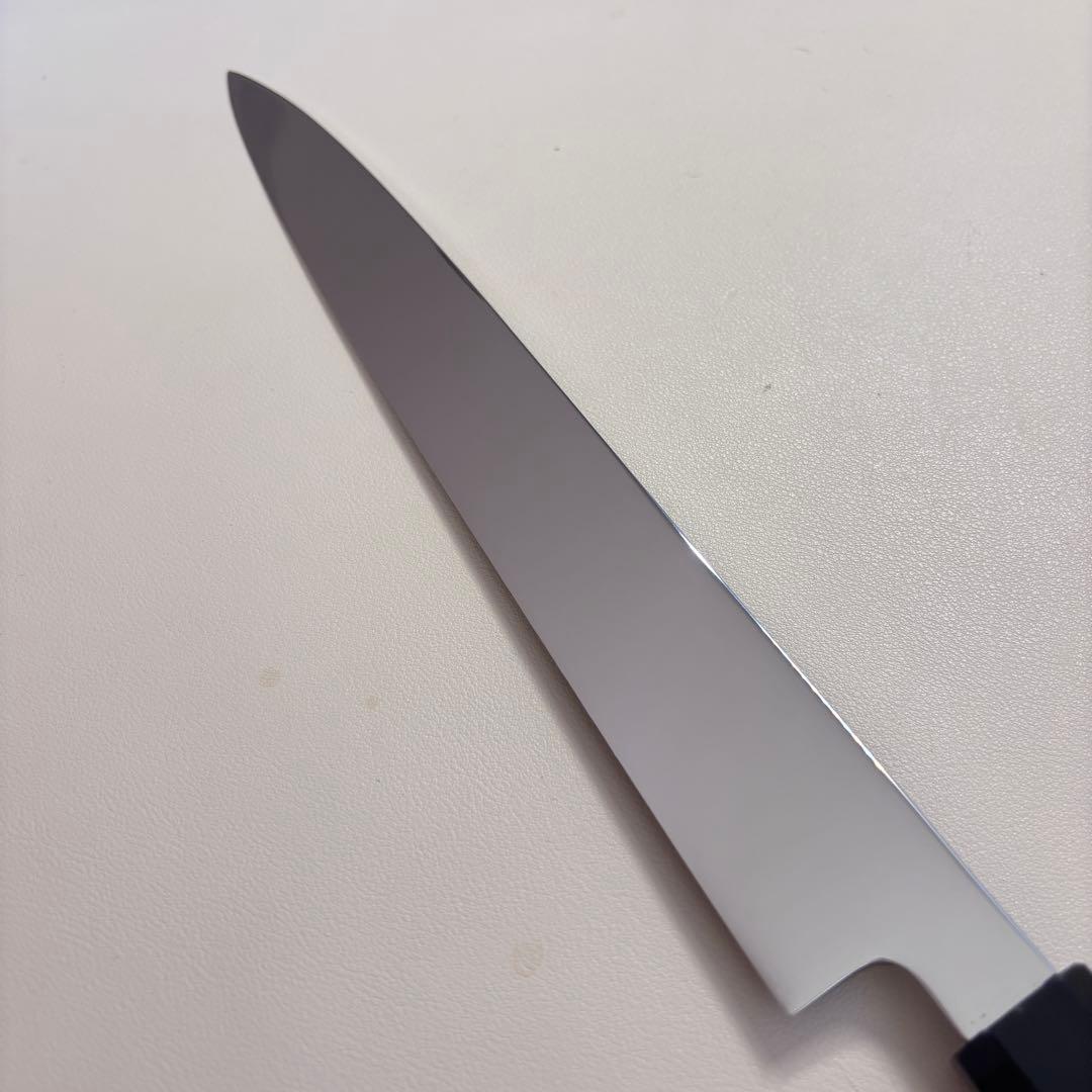 鞘付き】 270mm柳刃包丁 鏡面 黒檀水牛八角柄 全鋼 和包丁´