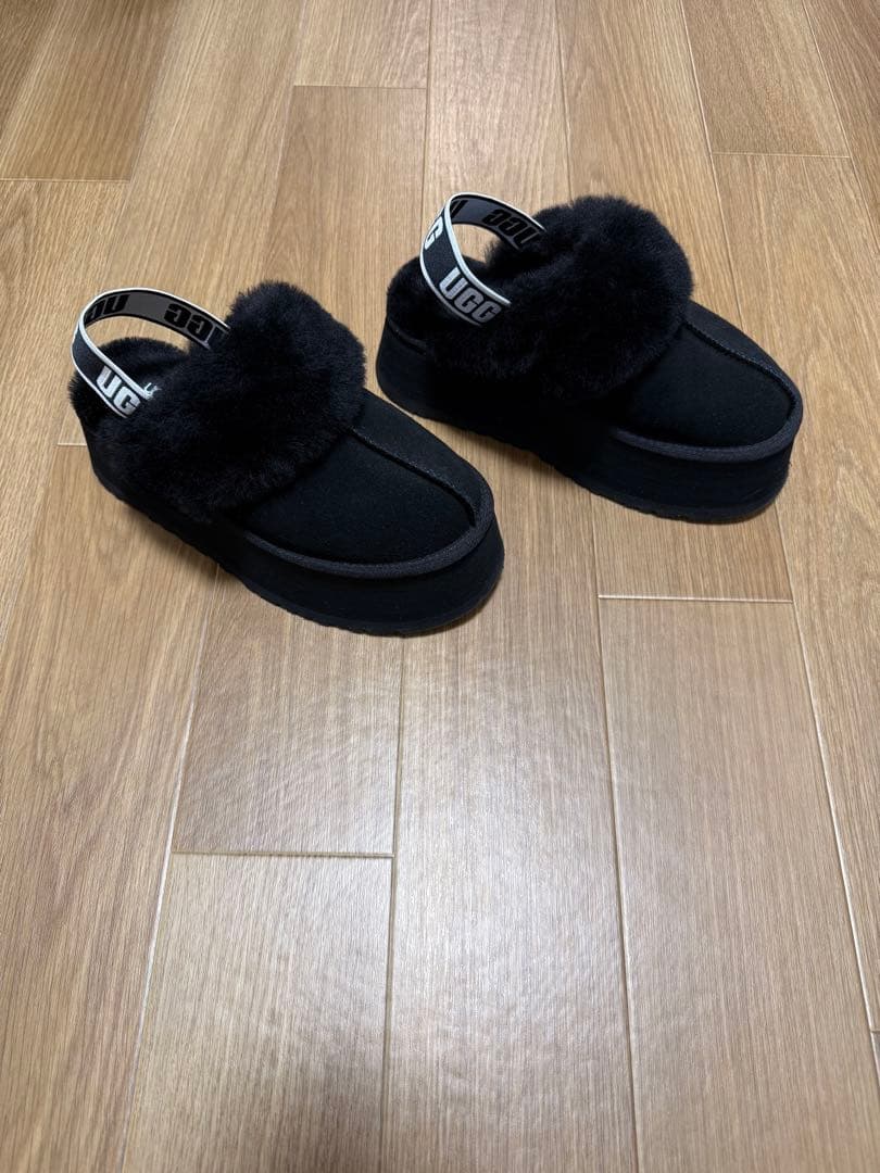 【UGG】Funkette Black 24.0cm※箱無し