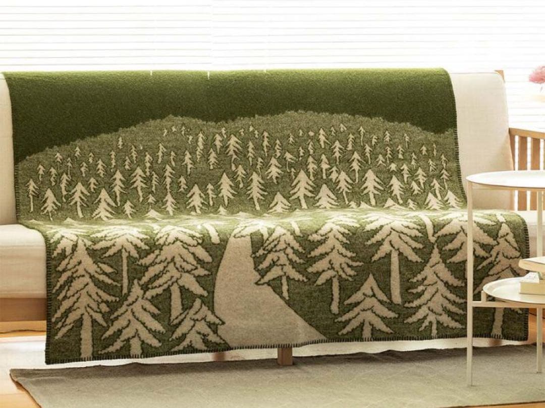 クリッパンブランケット ミナペルホネン HOUSE IN THE FOREST ハウスインザフォレスト／HOUSE IN THE FOREST ウールブランケット