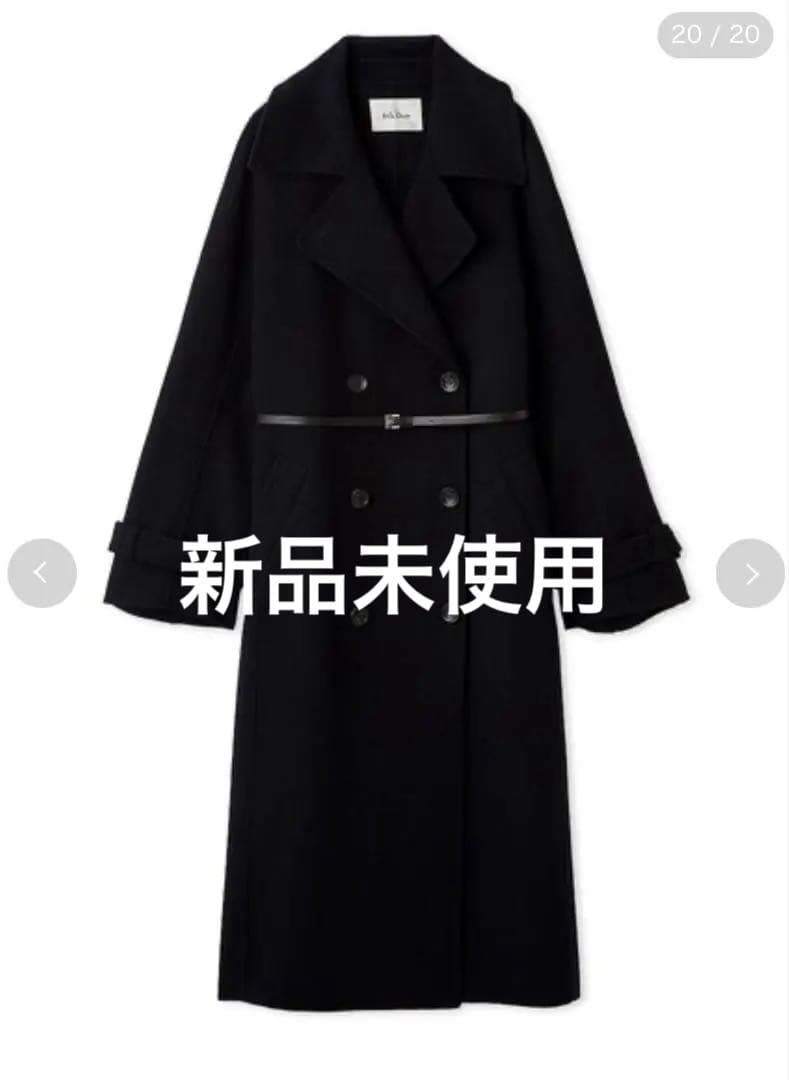 Mila Owen ベルト付きリバーピーコート　ネイビー Mila Owen｜ベルト付きリバーピーコート | Rakuten Fashion(楽天