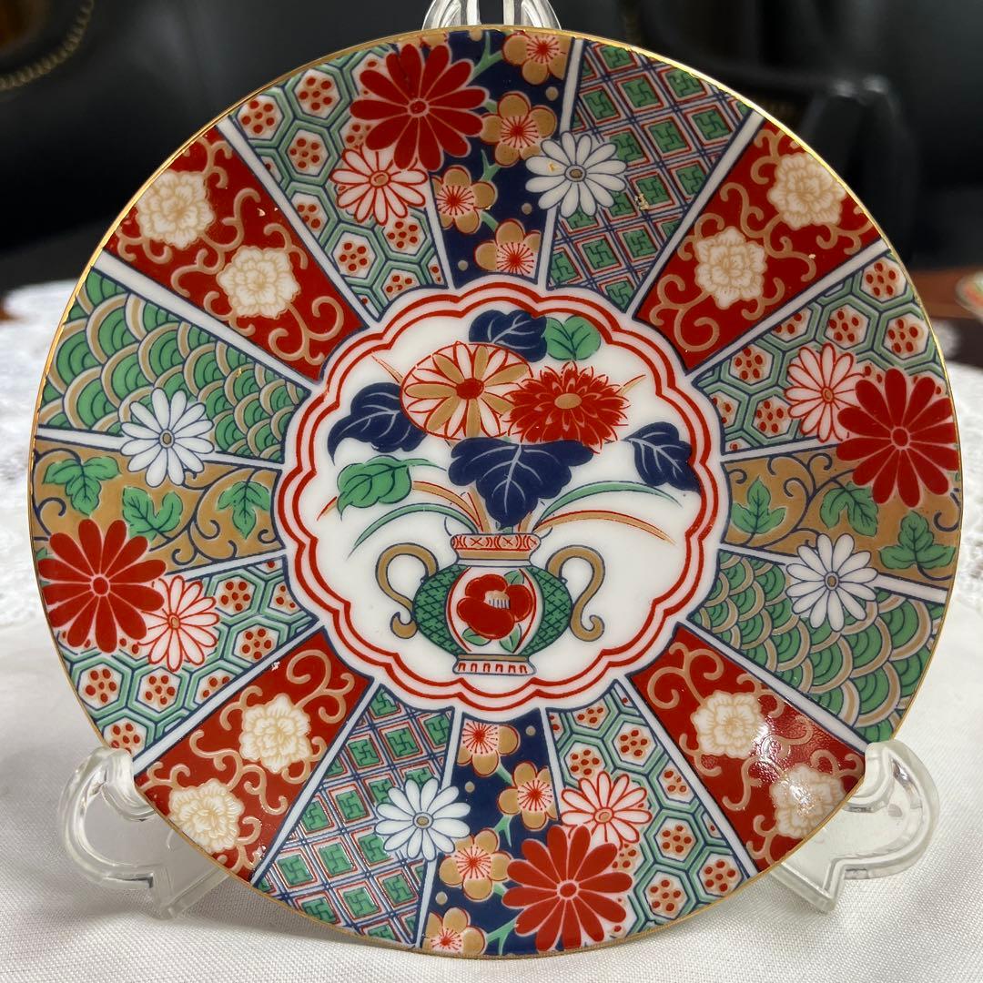 有田焼 田扇 陶扇窯 伊万里 金彩色絵 錦絵 銘々皿 5枚 骨董 - メルカリ