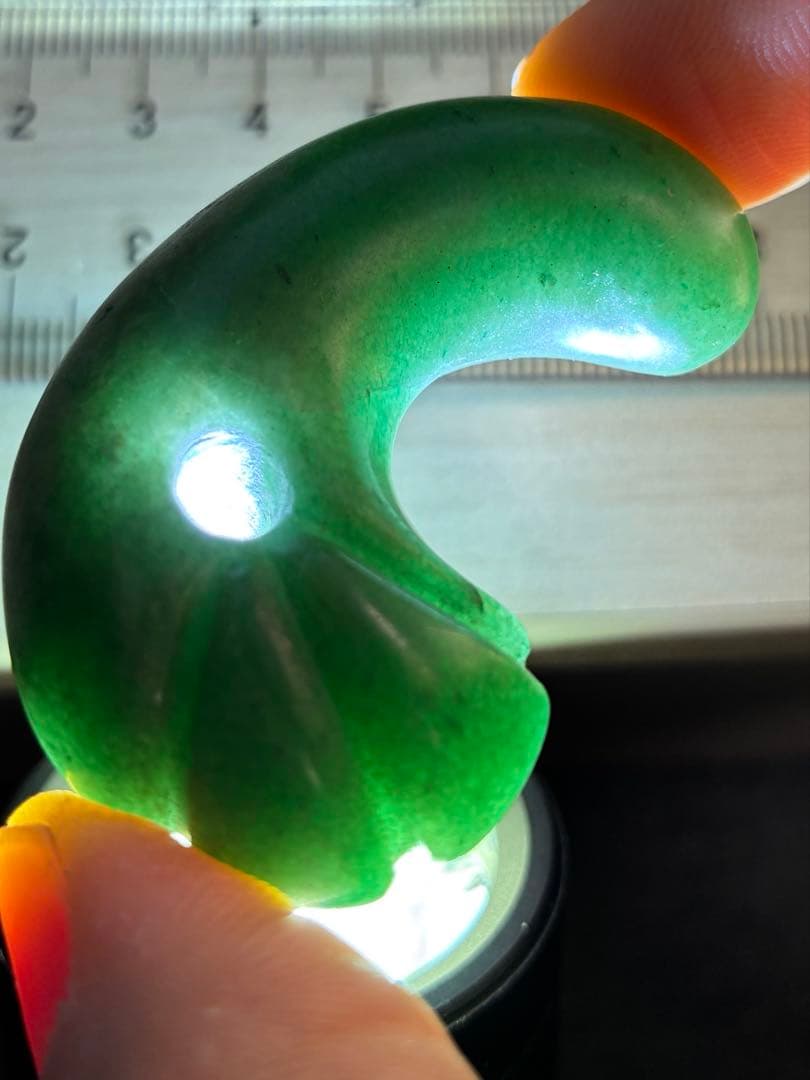 勾玉　出土品　出雲石　古墳期　希少　37g ☆超貴重 古墳期『出雲石勾玉』出土品。本物。本物の古代勾玉です