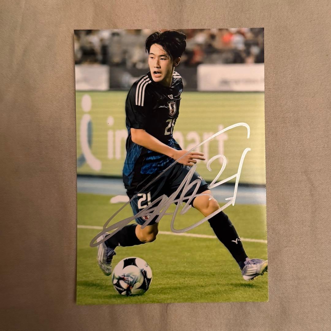 サッカー日本代表 佐藤龍之介 直筆サイン ② FC東京 - メルカリ