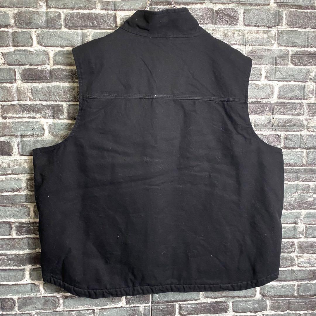 シ*ゲ様 カーハート☆ダックベスト 裏ボア ブラック 黒 ビッグ