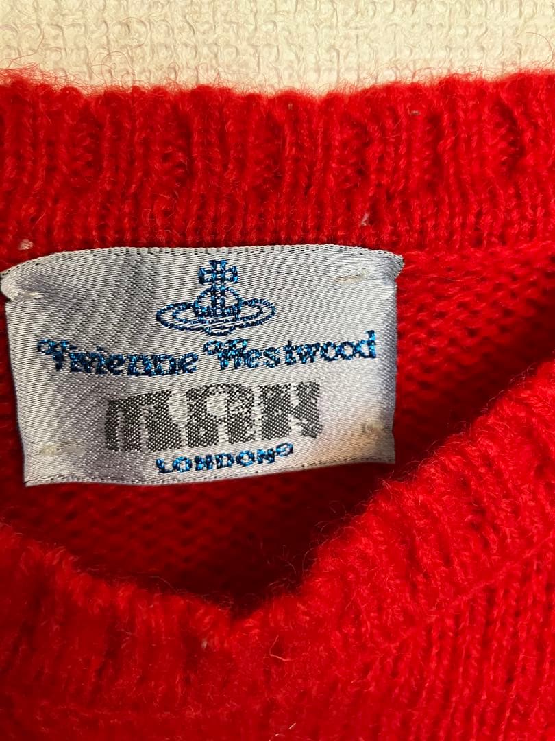 Vivienne Westwood MAN オーブ赤ニット セーター - メルカリ