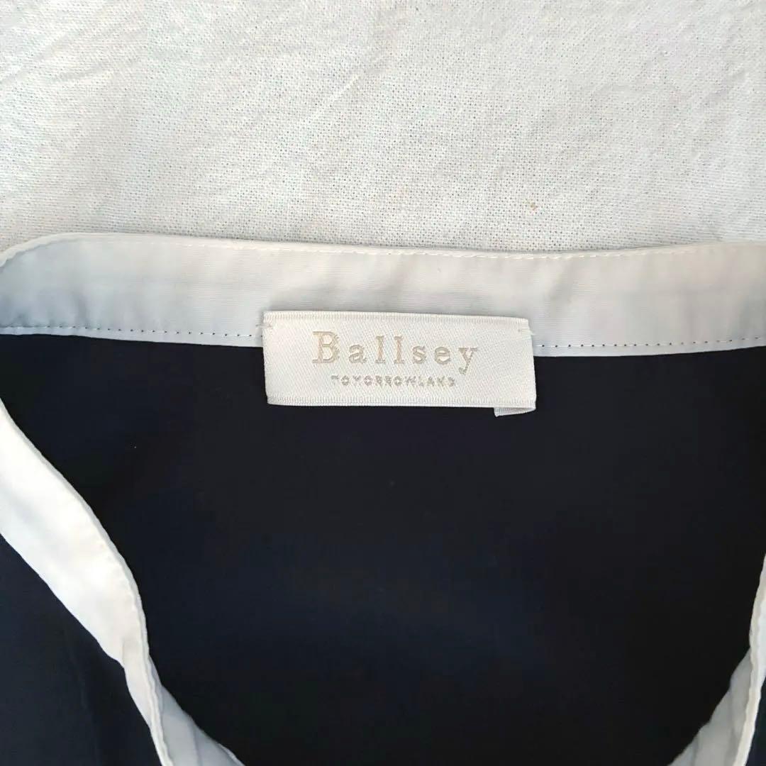 定価1.7万】Ballsey ネイビー ボウタイブラウス 36